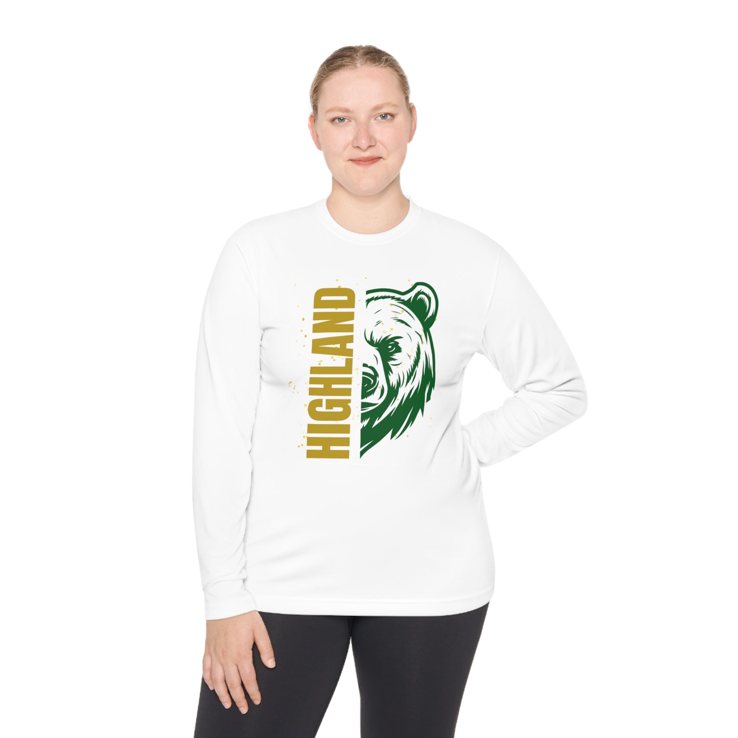 Highland Bears Unisex Lightweight Long Sleeve Moisture-Wicking Tee