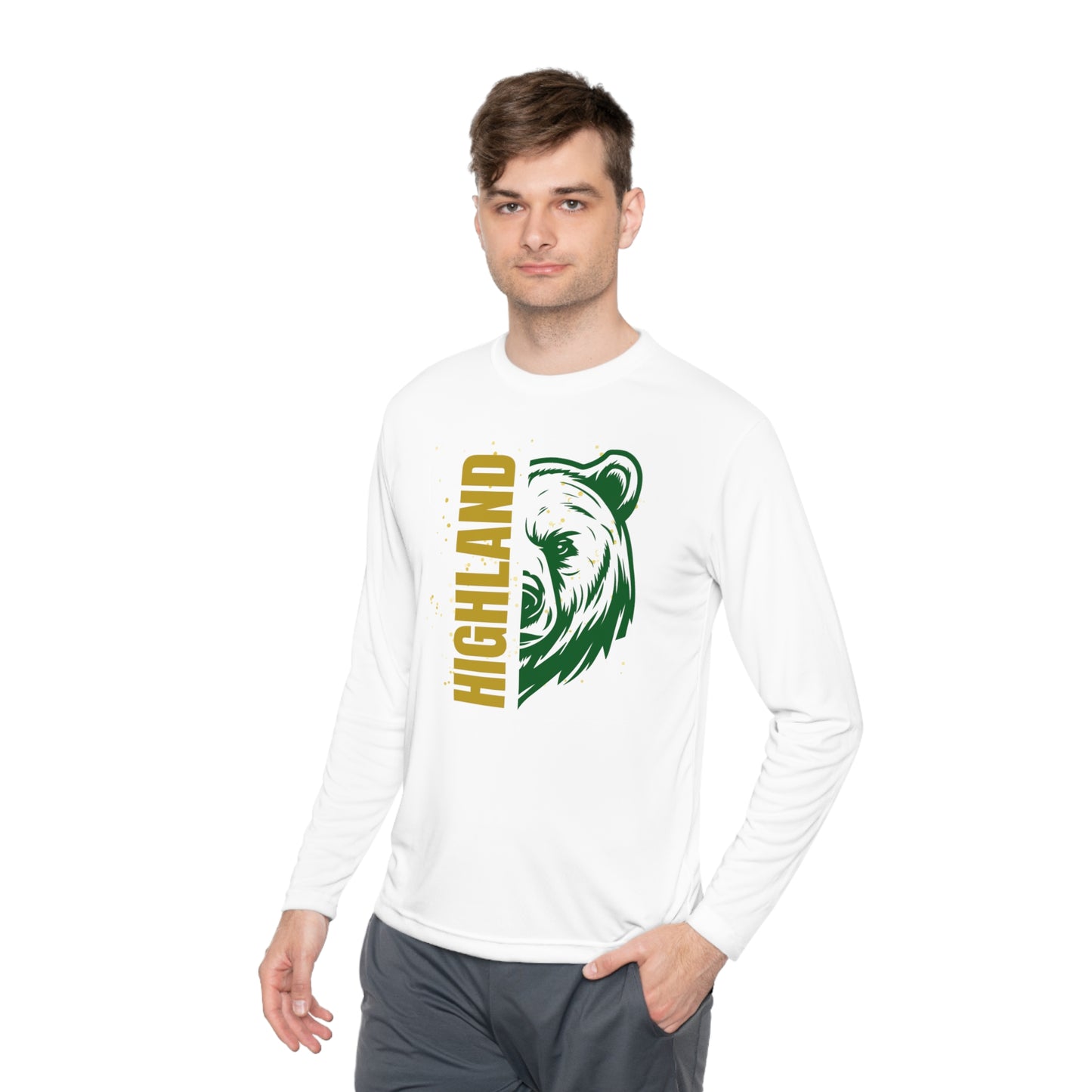 Highland Bears Unisex Lightweight Long Sleeve Moisture-Wicking Tee
