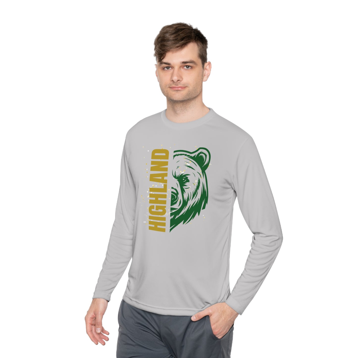Highland Bears Unisex Lightweight Long Sleeve Moisture-Wicking Tee