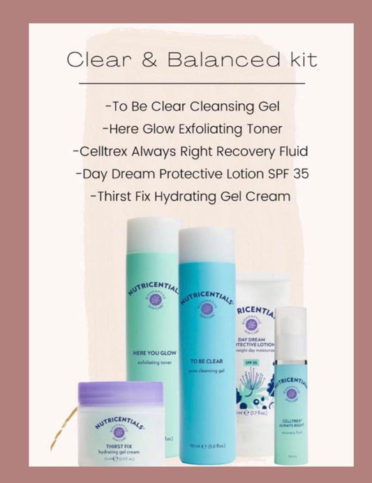 Nutricentials Bioadaptive Skin Care Clear & Balanced Kit